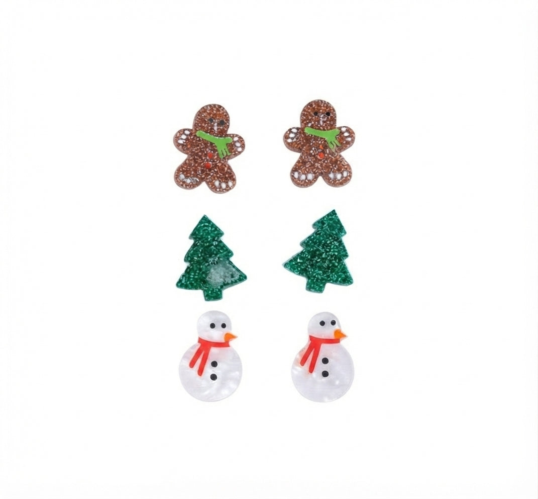 Acrílico NAV.21 Set de aretes navideños