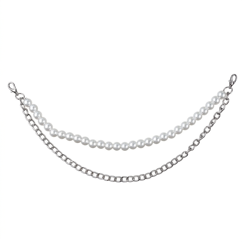 CIN.7 Accesorio de cadena y perlas para tenis