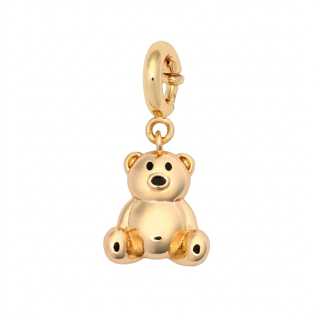 CHARM.51 Charm de osito dorado