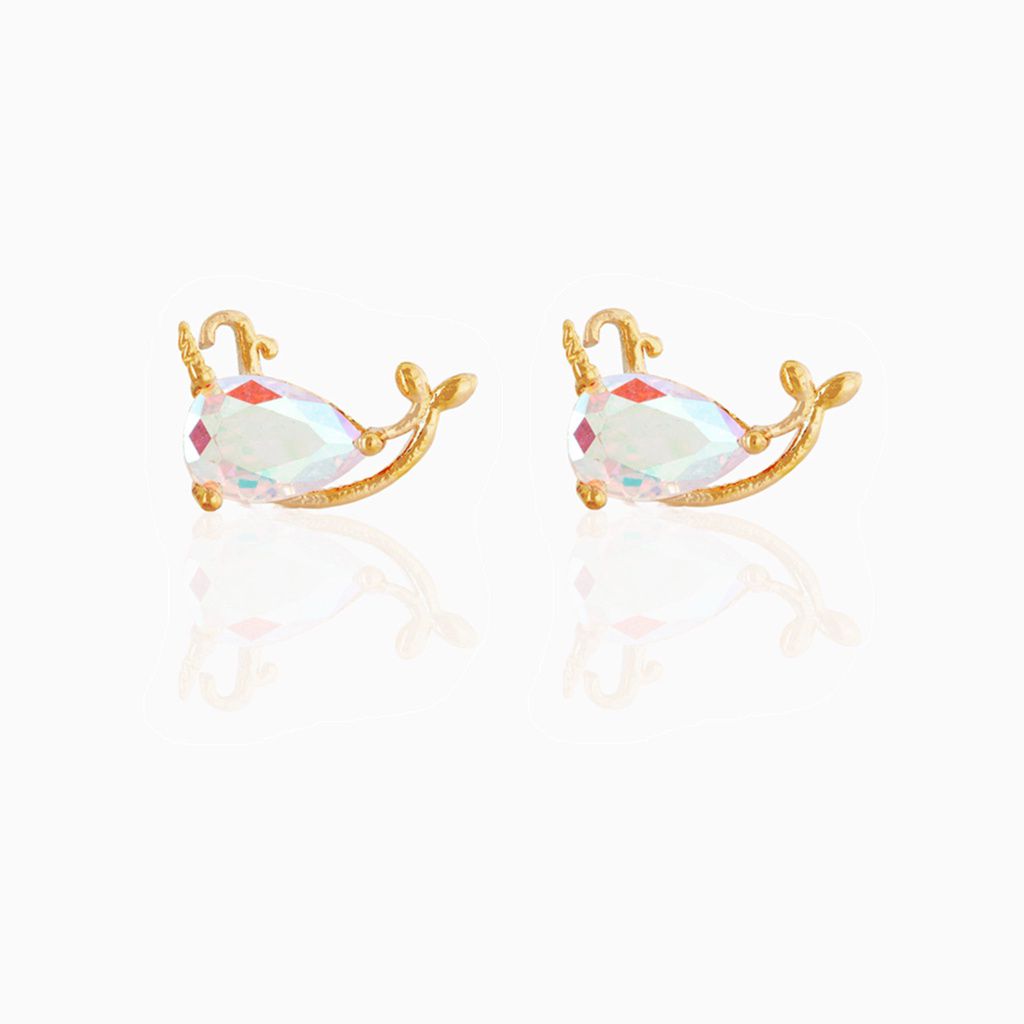 Baño de oro 18k.294 Aretitos con circonia