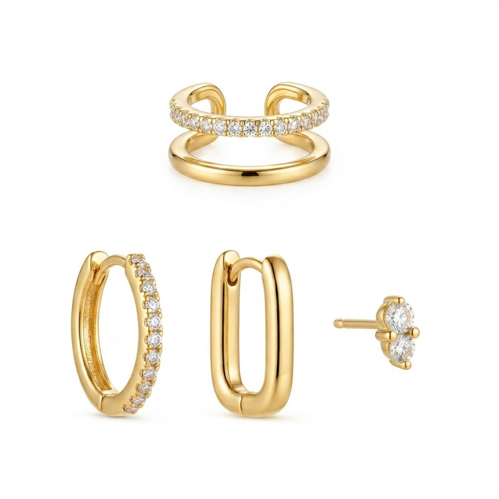 Baño de oro 18K.183 Piercing con baño de oro