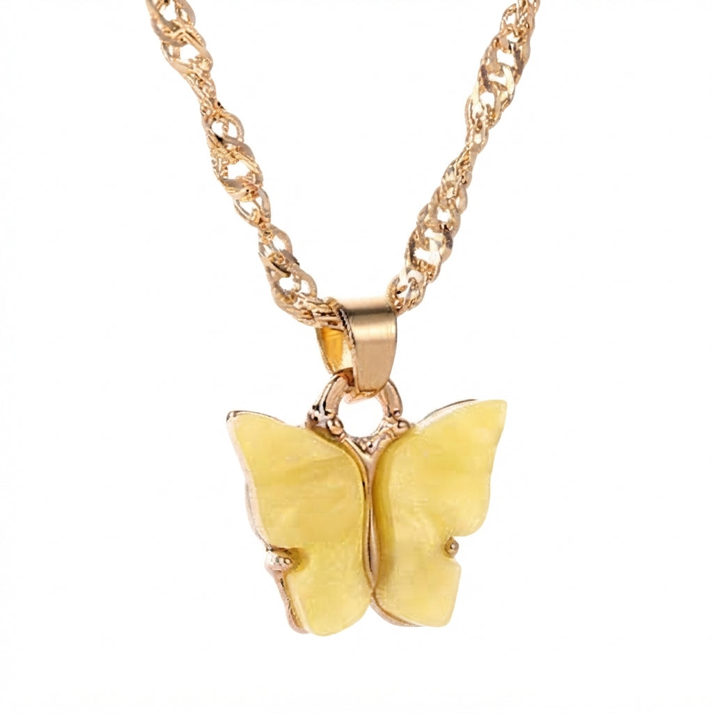 Fantasía fina CO.153 Cadena de mariposa amarilla