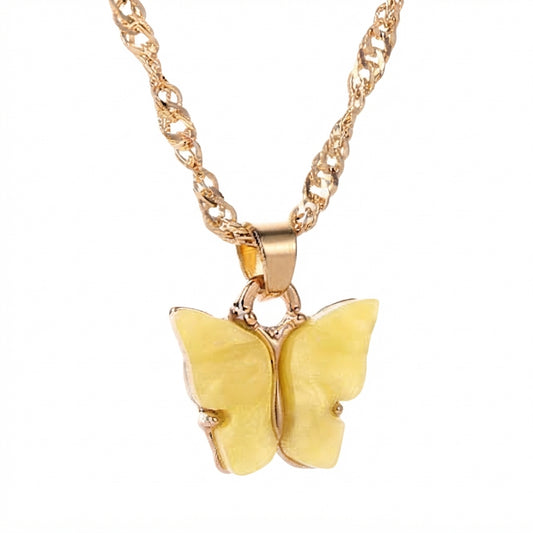 Fantasía fina CO.153 Cadena de mariposa amarilla