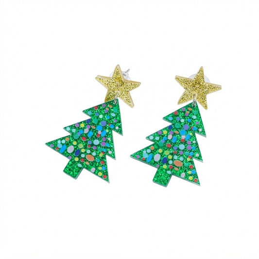 Acrílico NAV.12 Aretes arbolito de navidad