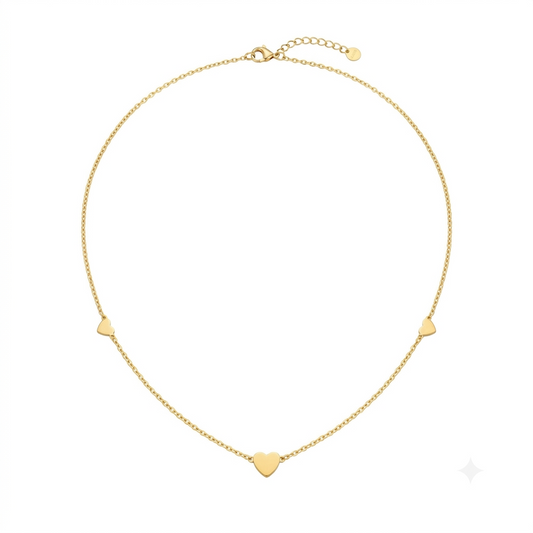Baño de oro 18k.66 Collar de corazoncito