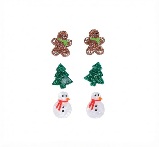 Acrílico NAV.21 Set de aretes navideños