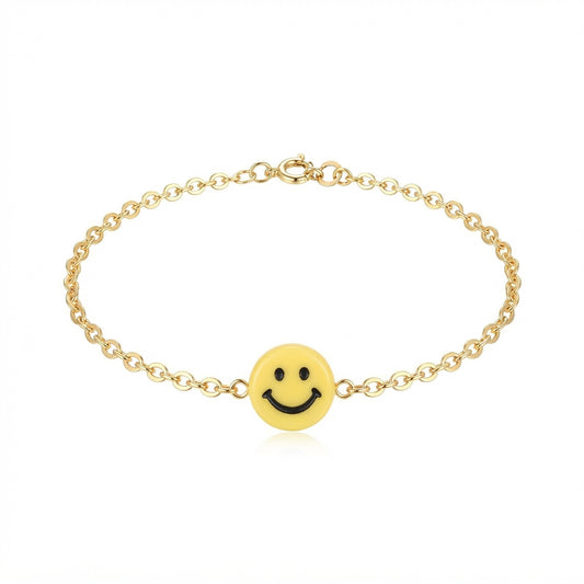 Fantasía fina PUL.54 Pulsera de carita feliz