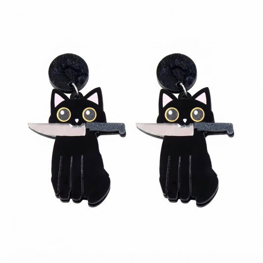 Acrílico HALL.4 Aretes de gato asesino