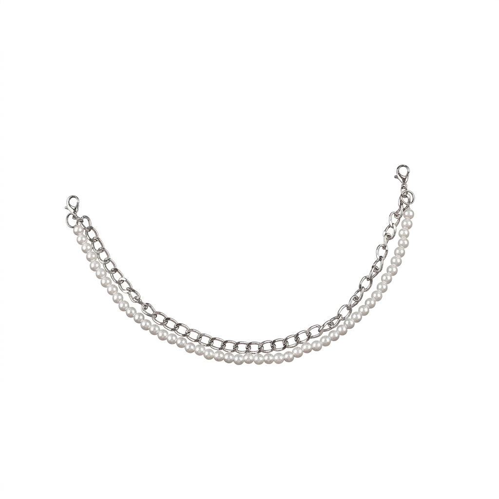 CIN.9 Accesorio de cadena y perlas para tenis
