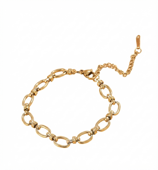 Baño de oro 18K.104 Pulsera dorada de baño de oro