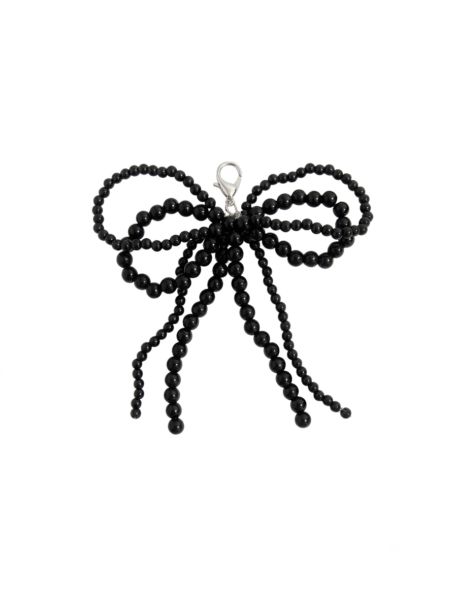 CHARM.2 Charm de tenis perlas negras
