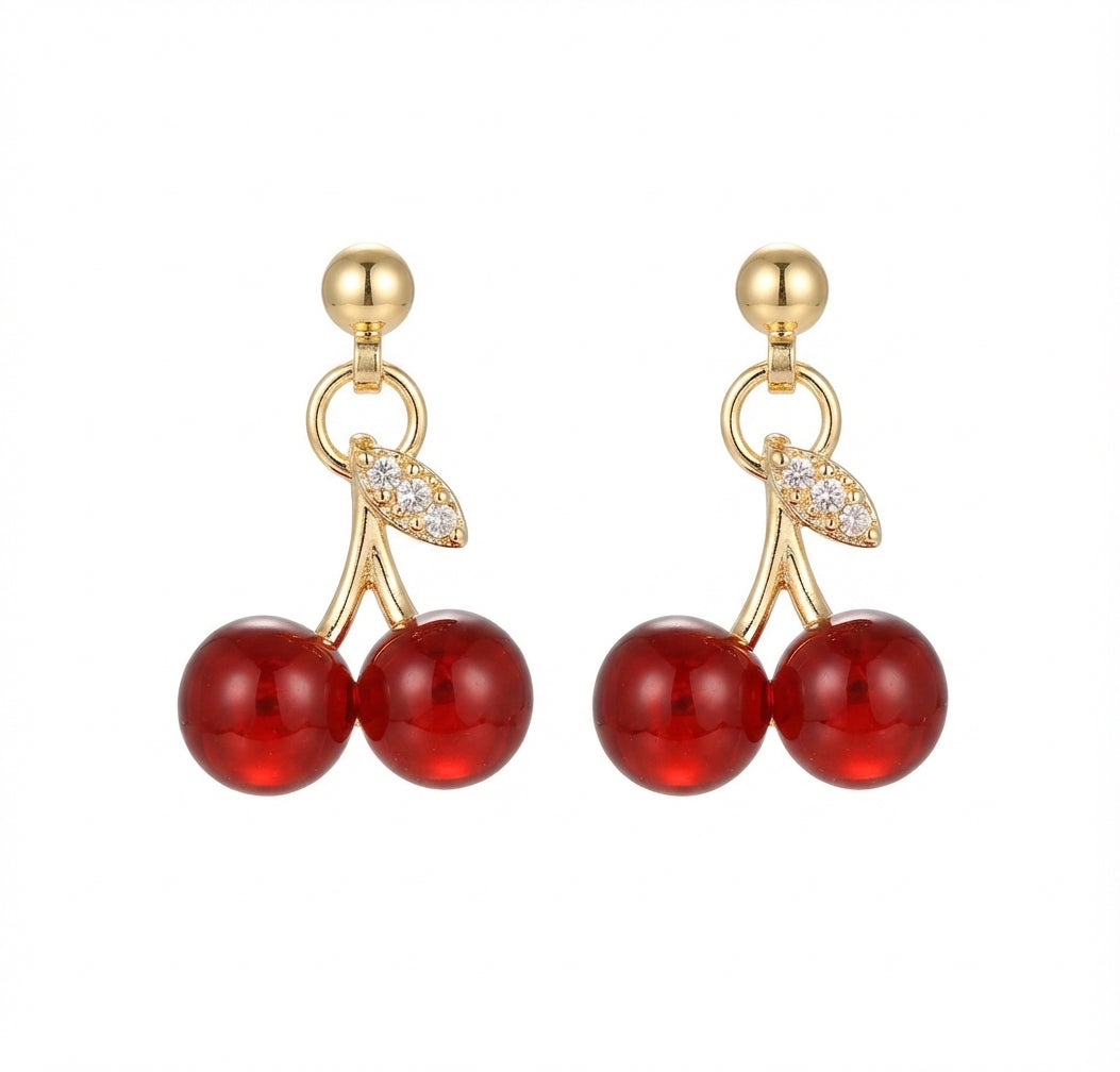 Fantasía fina ARE.118 Aretes de cereza