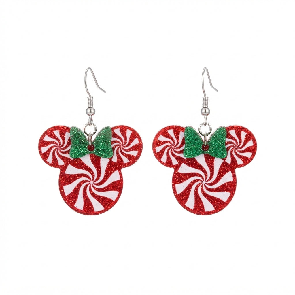 Acrílico NAV.7 Arete mini candy navideño