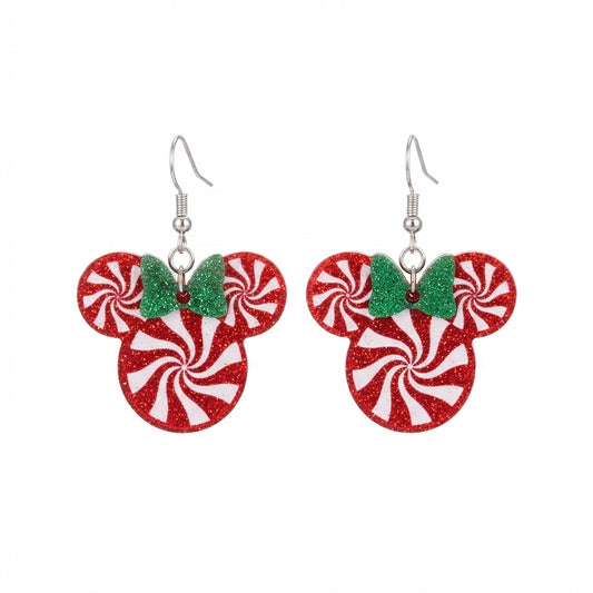 Acrílico NAV.7 Arete mini candy navideño