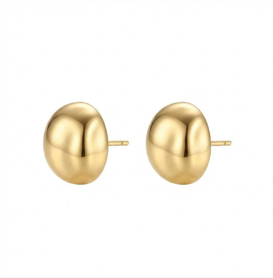 Fantasía fina ARE.169 Aretes redondos dorados