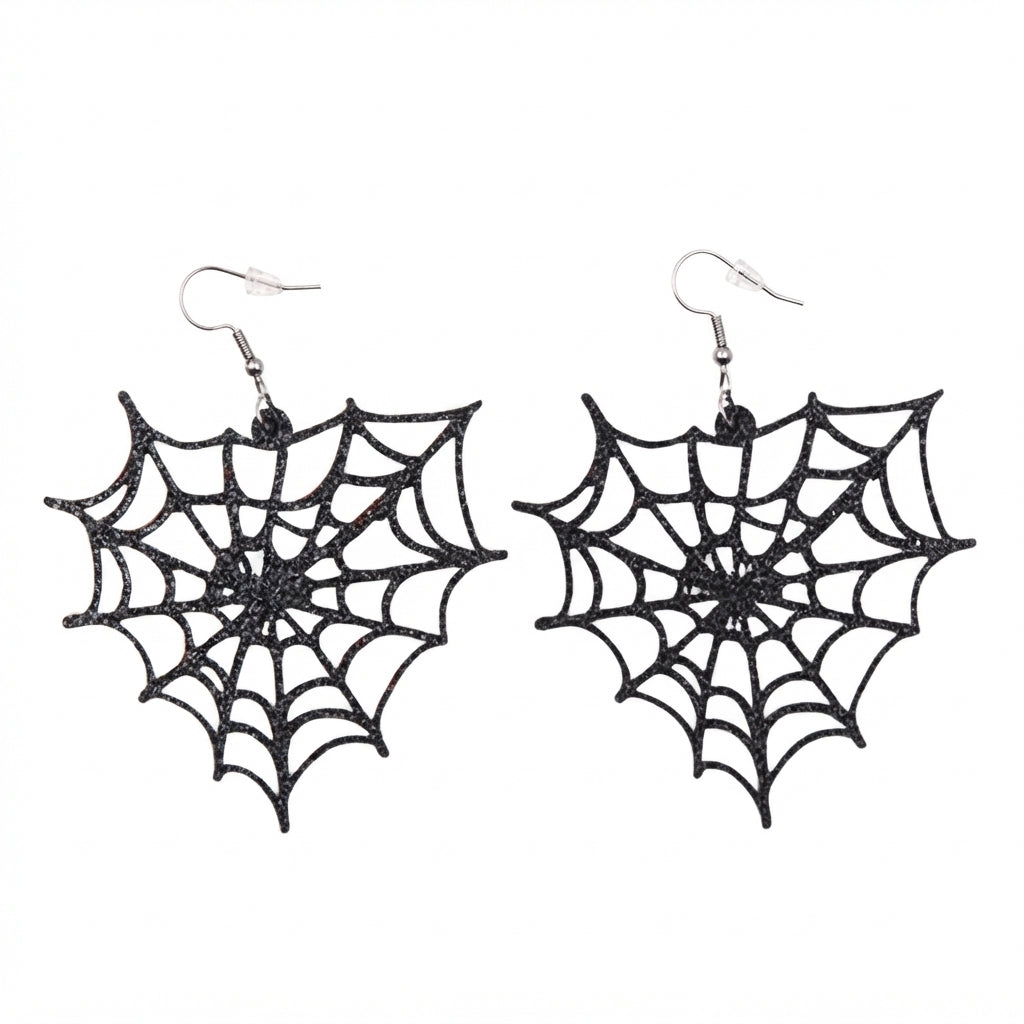 Acrílico HALL.13 Aretes tela de araña