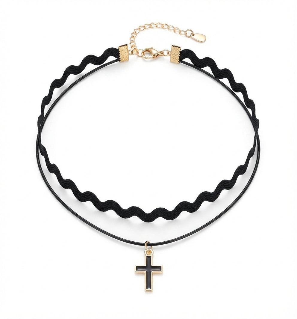 Fantasía fina CHOCK.15 Chocker de cruz