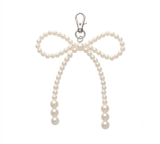CHARM.4 Charm de tenis moña blanca