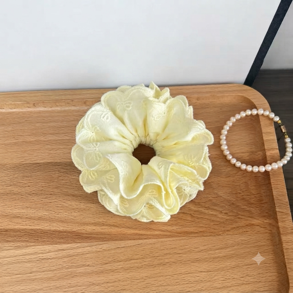 SCRUN.4 Scrunchie amarillo