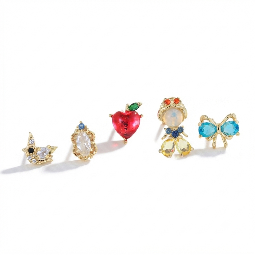 Baño de oro 18K.188 Piercing Disney blanca nieves baño de oro