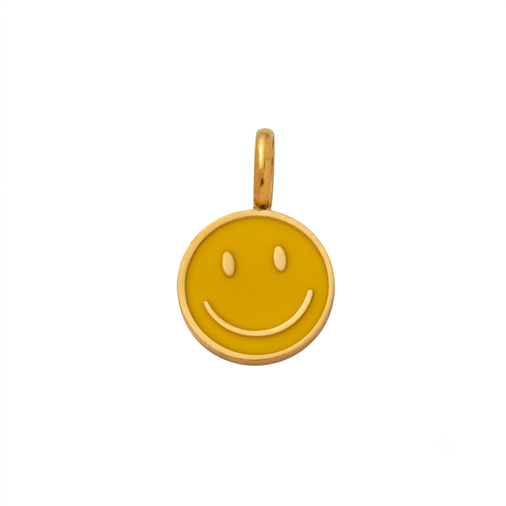 CHARM.55 Charm de carita feliz amarilla