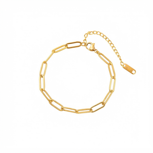 Baño de oro 18K.164 Pulsera de eslabón