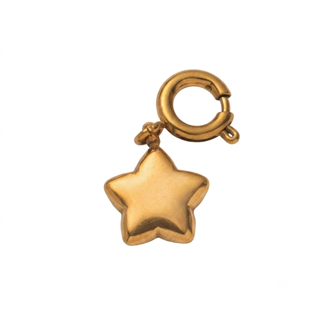 CHARM.45 Charm de estrella dorada