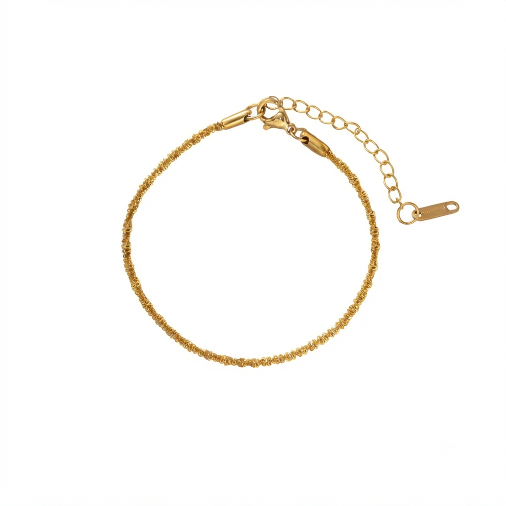 Baño de oro 18K.237 pulsera dorada