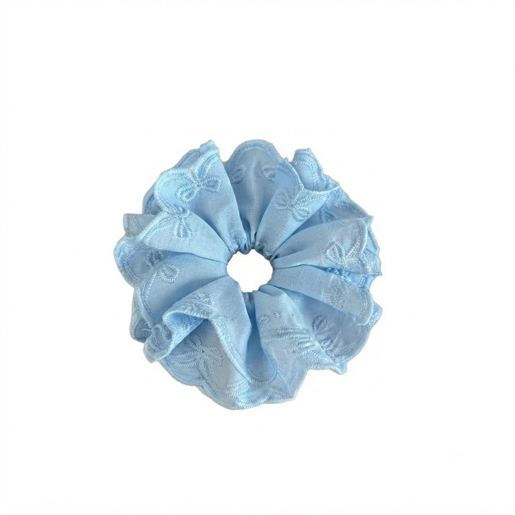 SCRUN.5 Scrunchie celeste