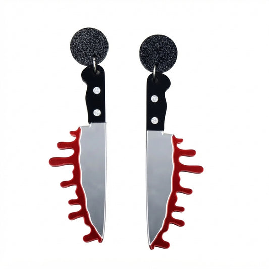 Acrílico HALL.11 Aretes de cuchillo sangriento