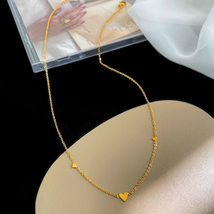 Baño de oro 18k.66 Collar de corazoncito
