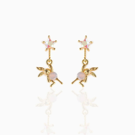 Baño de oro 18k.289 Aretes de conejito